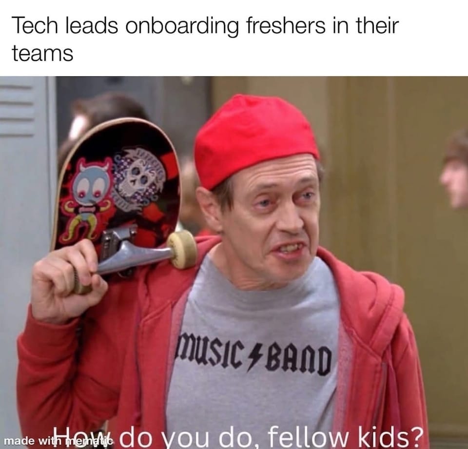 Tech Leads Onboarding Freshers